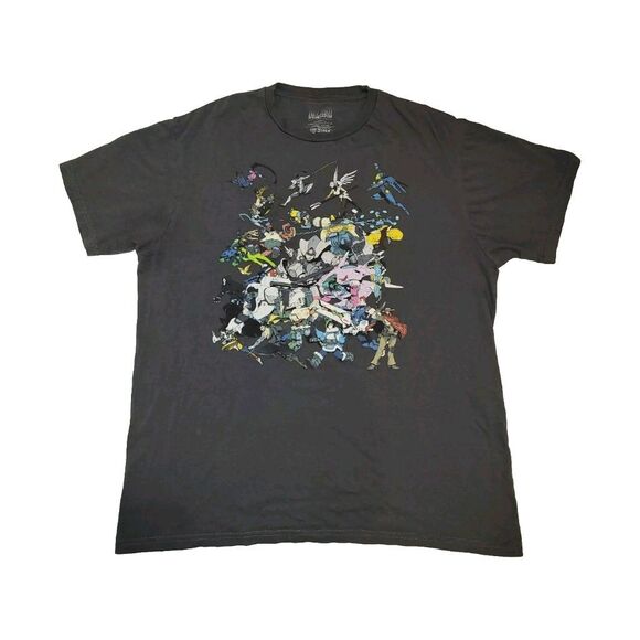 Blizzard Overwatch Shirt Mens Large Distressed Gray With Characters - Picture 1 of 8